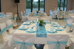 Türkis Blau Deko Gästetische Gruppentisch Tischdeko Tische