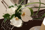 Braun Deko Gästetische Tische Blumen Blumendeko Blumendekoration